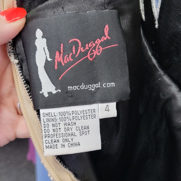 MacDuggal Formal Dress with Pearl Top - Picture 3 of 3